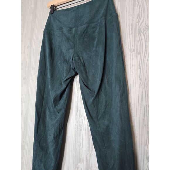 Ruby Ribbon Faux Suede High Waist Leggings Small Sculpting Black Stretch Pants - Picture 7 of 9